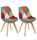 Chaise scandinave Tulipe patchwork