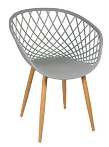 Chaise scandinave zina gris