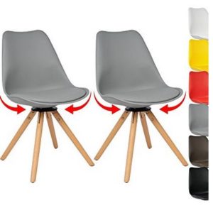 Chaises scandinave Tulipe rotatif
